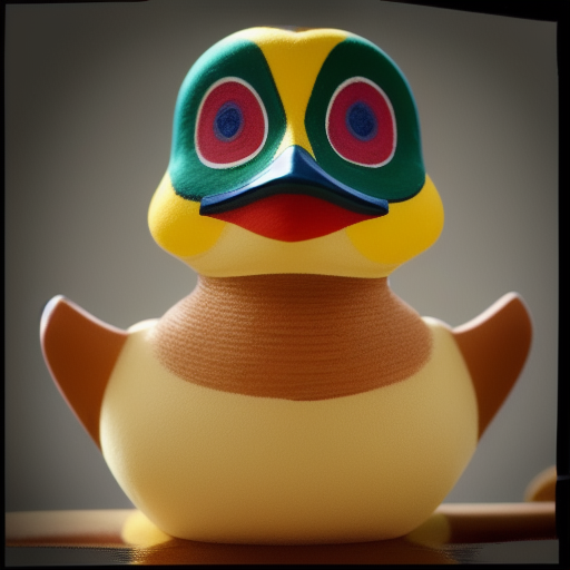 duck #323 | Photo of duck warrior, war paint, angry