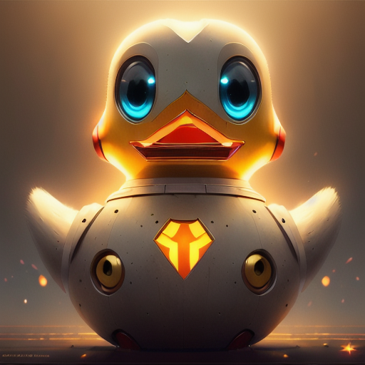 duck #767 | A quirky pensive rainbow blend of duck and robot dressed like a slave, sci-fi, science fiction, cyberpunk, scaled, Antoine Collignon, Naoko Takeuchi, masterpiece, colorful, painting burst