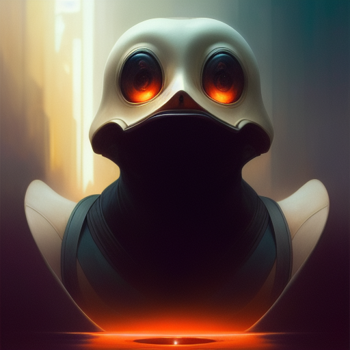 duck #299 | Radioactive duck, professional majestic oil painting by Ed Blinkey,Atey Ghailan,Studio Ghibli,by Jeremy Mann,Greg Manchess,Antonio Moro,trending on ArtStation,trending on CGSociety